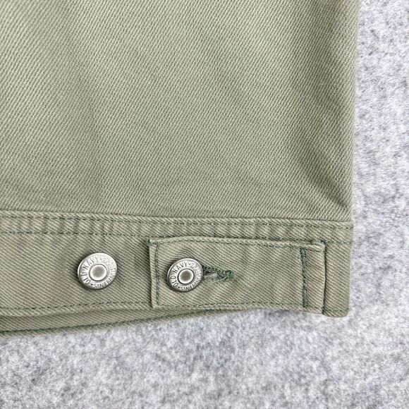 Old Navy Jacket Womens Medium Boyfriend Utility Button Front Casual Layering NEW - Picture 5 of 14